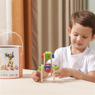 Construction block set - 68 pieces